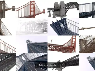 Bridge 3D Model Pack