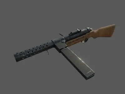 mp 28 submachine gun Free 3D model