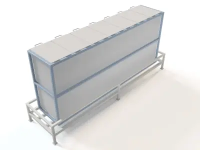 LIQUID STORAGE CABINET Low-poly 3D model