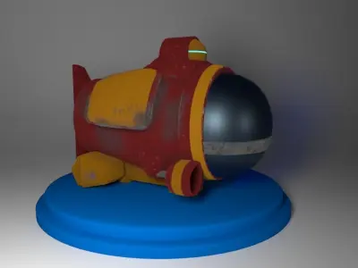 Mini submarine Free 3D model