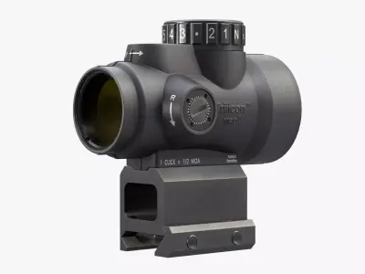 Trijicon MRO red dot sight Low-poly 3D model