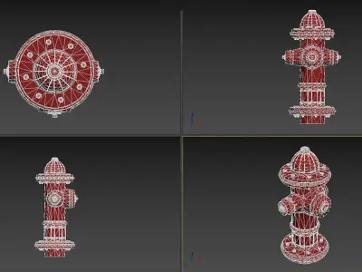 Fire Hydrant  Free low-poly 3D model purchase