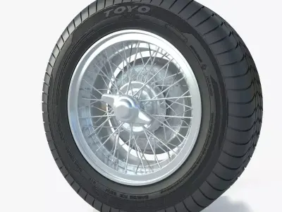 wheel Rim Tire 16 3D model