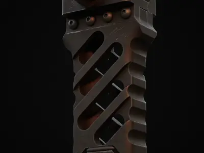 Foregrip Low-poly 3D model