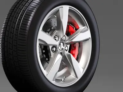 Holden Commodore SV6 2017 wheel 3D model