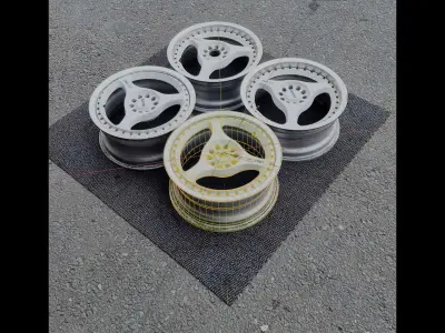 Enkei Racing RS3 Low-poly 3D model