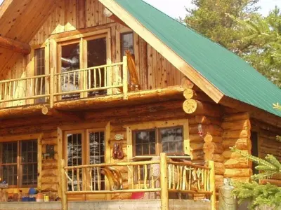 Log House Detail - Detaliu butuc chertat Free 3D model