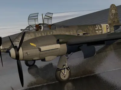 Messerschmitt Me-410 B-2 3D model