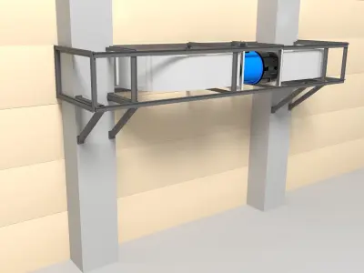 Ventilation box 3D model