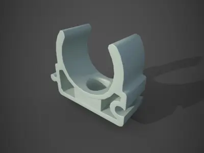 Set of modular PVC pipes Low-poly 3D model