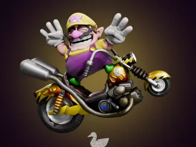 Wario 3D print model