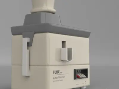 LOW POLY OLD STYLE ELECTRIC JUICER  Low-poly 3D model