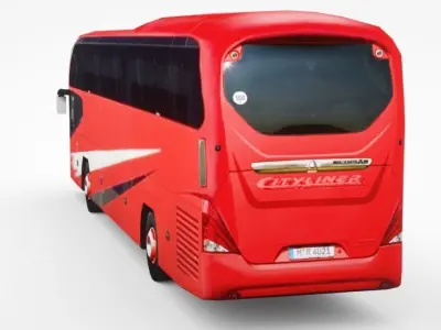 2019 Neoplan Cityliner Low-poly 3D model