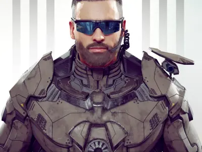 Sci-Fi Soldier Unreal Unity 3D model