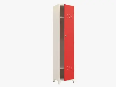 Locker PBR - metal Low-poly 3D model