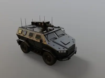 Military APC 3D model get