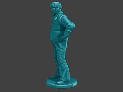 Actual Male Truck Driver AMTD 002 3D print model