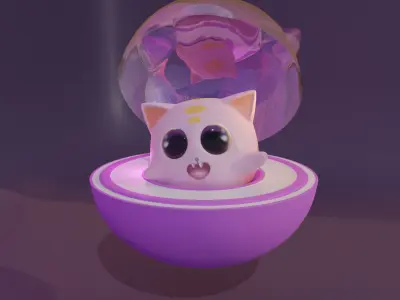 Cat - Blender Free low-poly 3D model