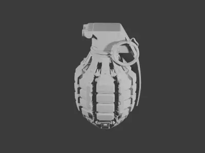 Tactical Fragmentation Grenade 3D Model  3D model
