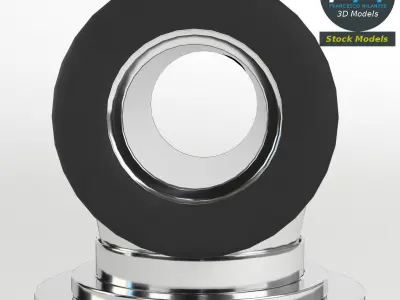 Hydraulic damper 3D model