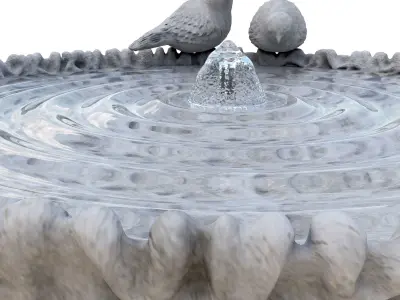 Bird Bath Fountain 3D model