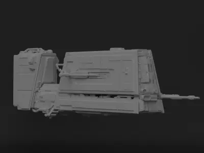 Imperial Patrol Speeder Bike - One12 - STL files 3D print model