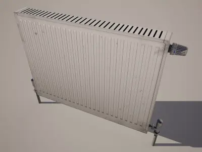  Radiator Heater Low-poly 3D model