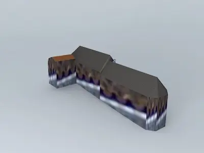 Facade building Free 3D model