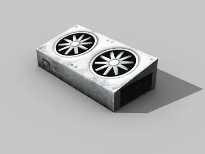 Rooftop Ventilation Unit Low poly 3D model