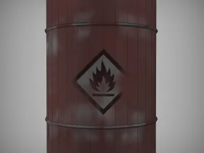 barrel Free low-poly 3D model shop