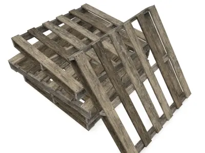 Australian Pallets Low-poly 3D model