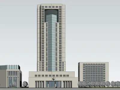 Sketchup Office building 192 3D model