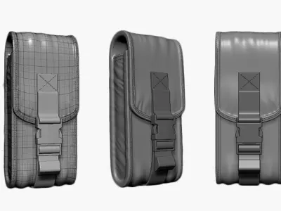 military gear Low-poly 3D model