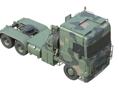 DAF Tropco Truck  Low-poly 3D model