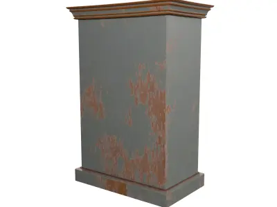 Wooden cabinet- Realistic 3D model