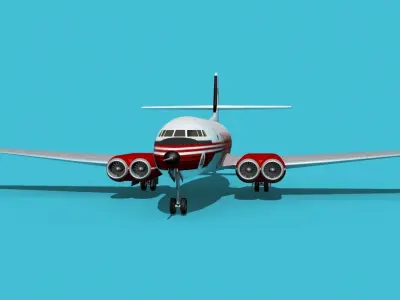 AVRO Canada C-102 Jetliner V05 3D model