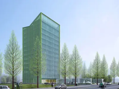 3Dmax fashion city commercial square building 440 3D model