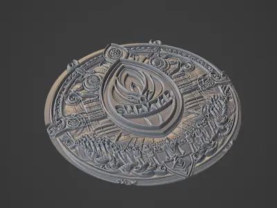 shakhtar donetsk Football Medallion 3D print model