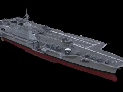 JAPANESE Aircraft carrier 3D model