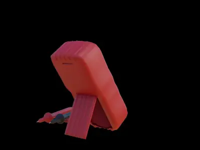 Digital Multimeter Low-poly 3D model purchase