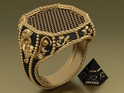 ornamental  ring 3D print model