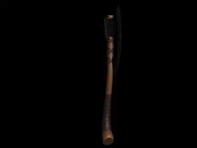 War Axe Low-poly 3D model shop