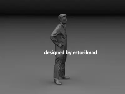 US AIRCRAFT CARRIER RUNWAY PERSONNEL 3D print model