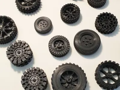 WHEELS set 3D model