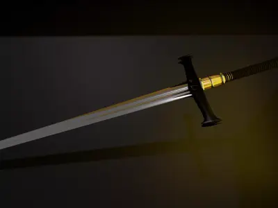 sword for the game Low-poly 3D model