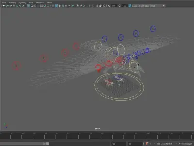 Crow Animated 3D model Low-poly 3D model