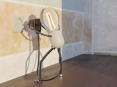 Bulb Guy Free 3D model