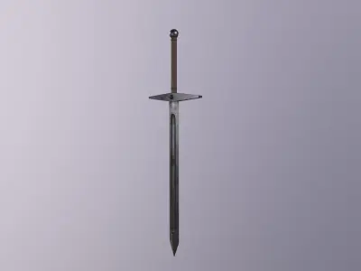 great sword Free low-poly 3D model