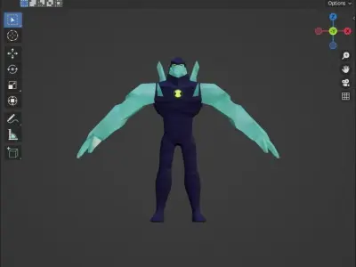 Ben 10 Diamondhead 3D model purchase