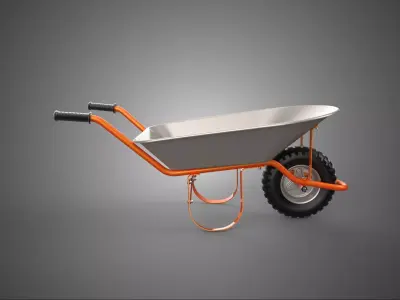 STANDARD WHEELBARROWS WHEELBARROW WHEEL BARROW CART TROLLEY LIFT 3D model